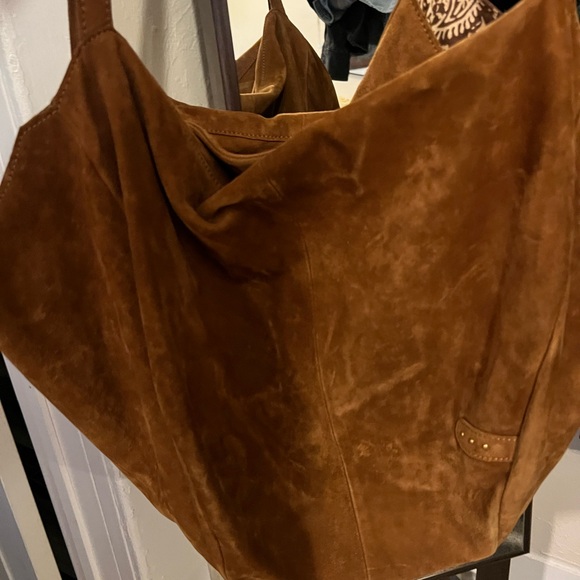 Free People Tan Suede Tote Bag - Picture 8 of 8